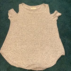 Hollister Cut Off Shoulder Shirt